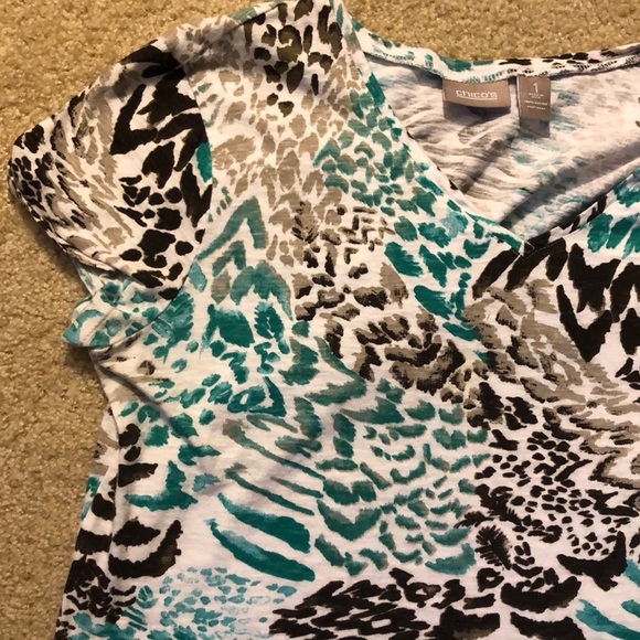 Chico’s top size 1 (M - 8) - Picture 3 of 5
